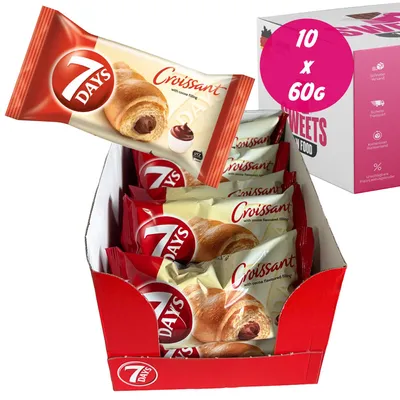 Produktbild von 7Days Croissant Kakao 10 x 60g