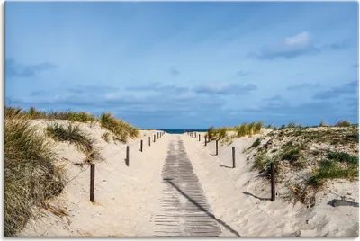 Produktbild von ARTland Leinwandbild Strandaufgang an Küste der Ostsee Größe: 30x20 cm