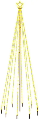 Obrázek produktu pro vidaXL LED vánoční stromek se zemními hřebíky Teplá bílá 310 LED diod 300 cm