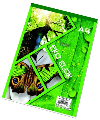 Produktbild von Blok lepený recyklovaný  -  A4 / čtvereček
