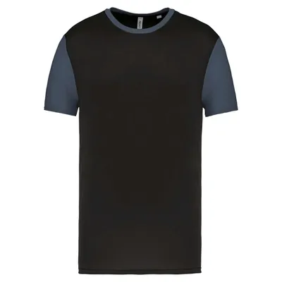 Produktbild von Proact Herren Sportshirt Short Sleeve Baseball T-Shirt Oberteil, Größe:XS, Farbe:Black/White