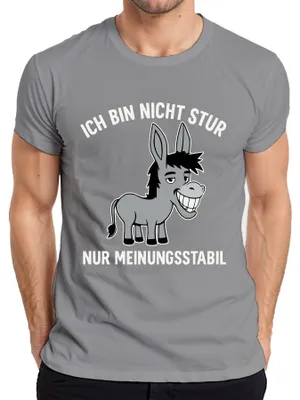 Immagine prodotto di Non sono testardo, sono solo un asino supponente, divertente detto umoristico da uomo, grigio, 3XL
