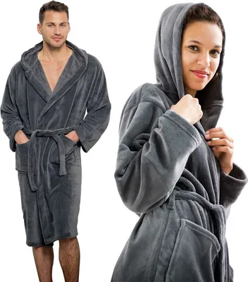 Produktbild von Henry's Bademantel Fleece anthrazit, grau M