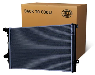 Produktbild von HELLA 8MK 366 300-111 Kühler Wasserkühler Motorkühler für VW GOLF VI (5K1) Golf V Schrägheck (1K1) TOURAN (1T1, 1T2) TIGUAN (5N) Passat Variant (3C5)