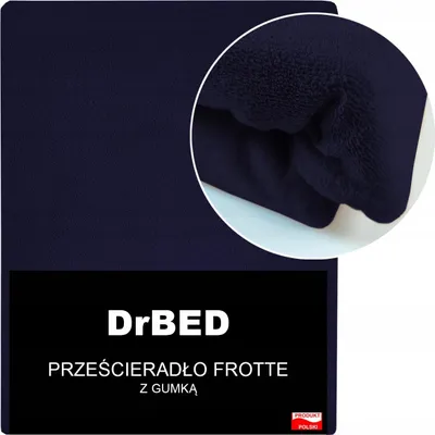 Obrázek produktu pro Prostěradlo 160x200 Froté prodyšné načechrané námořnická modrá polská