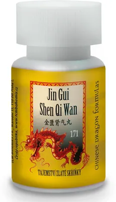 Obrázek produktu pro Tajemství zlaté skříňky – Jin gui shen qi wan – 33 g – 200 kuliček [171]