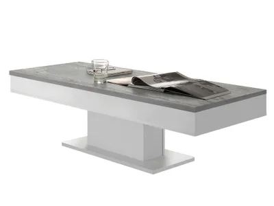 Produktbild von Granny Couchtisch 0636 CT-120 weiss matt beton 120 x 40 x 60 cm