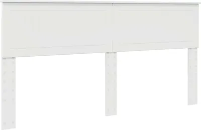 Image de Tête de lit Blanc Brillant Bois d'ingénierie