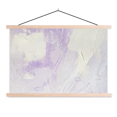 Produktbild von MuchoWow® Textilposter Abstrakt - Malerei - Design 120x80 cm mit holzfarbenen Rahmen - Aufhängeset