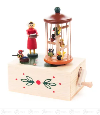 Produktbild von Musikdose Musikdose Vogelkäfig  Höhe ca 9,5 cm NEU