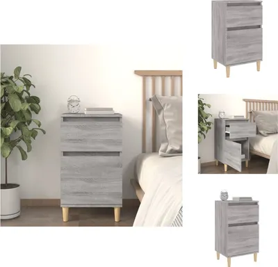 Immagine prodotto di vidaXL Comodino grigio Sonoma 40x35x70 cm - Comodini