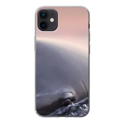 Produktbild von MuchoWow® Handyhülle Schutzhülle Hülle für iPhone 12 mini Delfin - Wasser - Nahaufnahme Silikon Softcase Handy Hülle - Bild