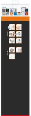 Produktbild von TESA 40298-00000-00, Edelstahl, Transparent, 550 mm, 120 mm, 70 mm
