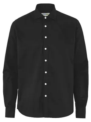 Immagine prodotto di Cottover - Camicia da uomo, tessuto twill, modello classico ET202 (taglia XL) (nera)