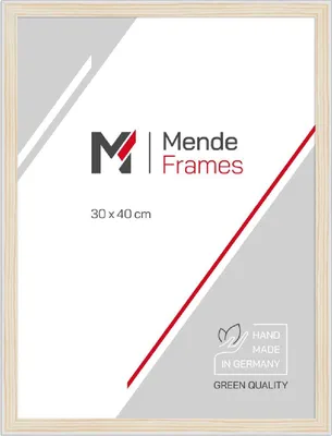 Image de MendeFrames H080 Cadre en bois naturel 28x35 Verre musée