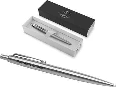 Productafbeelding van Parker Jotter XL Monochrome balpen met gravure - Pen - Geschenkdoos - Blauwe inkt - Edel - Gepersonaliseerd cadeau