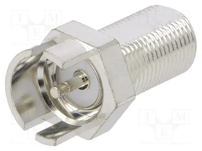 Obrázok produktu pre 1x zásuvka, pripojovací konektor, pre pájku, samica, F, 75 Ω, pocínovaná, 222181, F-konektor