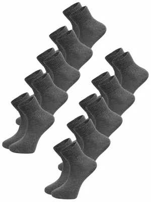 Immagine prodotto di Calzini da uomo Tazzio, confezione da 10 A907 (antracite, 39-42)