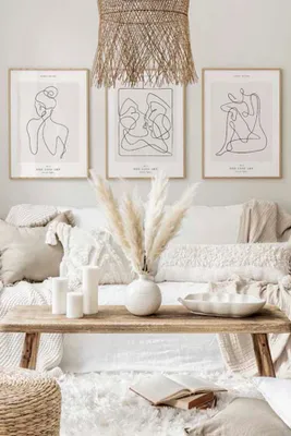 Productafbeelding van Wallity, Artcerceve13, Decoratief schilderij in lijst (3 delen), Meerdere kleuren, 100% massief hout, 33 x 48 x 2 cm