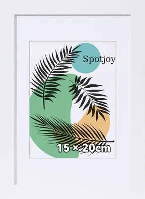 Obrázek produktu pro Spotjoy rám na obrázky 15x20 cm bílý dřevěný rám s akrylovým sklem