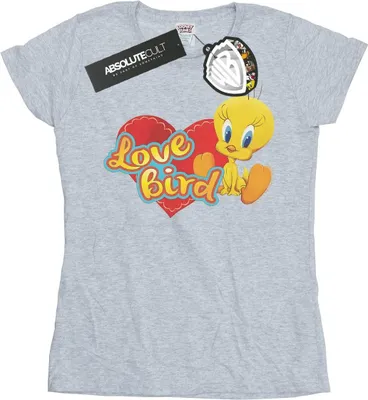 Produktbild von Looney Tunes - "Tweety Pie Valentine's Day Love Bird" T-Shirt für Damen BI27417 (XL) (Grau)