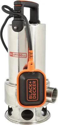 Obrázok produktu pre BLACK+DECKER 51758 BXUP1100XDE Ponorné čerpadlo na znečistenú vodu (1100 W, max. prietok16,5 l/h, max. výtlačná výška10,5 m)