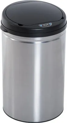 Produktbild von Automatik Sensor Mülleimer Abfalleimer IR Sensor, Rund, 30L, Optionaler Inneneimer, Edelstahl,