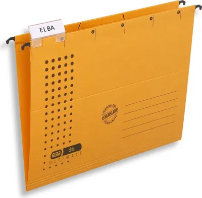 Produktbild von Hängemappe chic gelb Packung mit 25 Stück