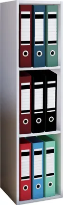 Produktbild von VCM Büro-Regal "Offas" H 115 x B 34 x T 29 cm, Farbe Weiß