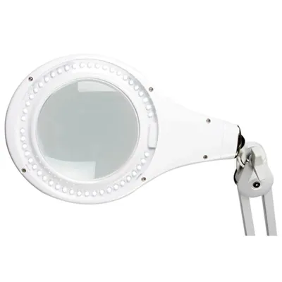 Produktbild von Velleman LED-Schreibtischlampe mit Clip und Lupe Weiß 4 W