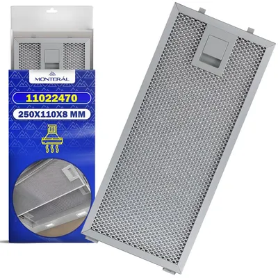 Metallfilter Dunstabzugshaube 250x110x8 mm für Bosch/Neff