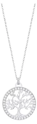 Produktbild von Lotus Silver Collier | Halskette mit Lebensbaum Anhänger LP1746-1/1