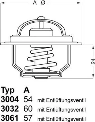 Zdjęcie produktu dla Termostat Ford Ohv 88C