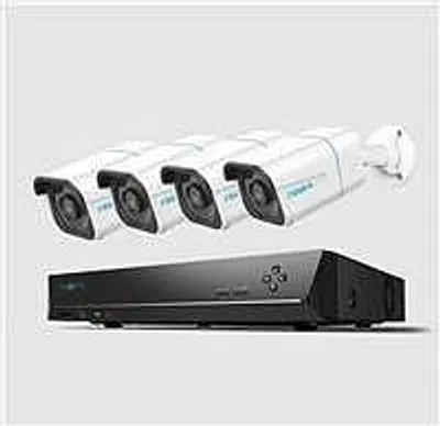 Immagine prodotto di Reolink NVS8-8MB4 - Sistema di sicurezza 4K UHD, NVR a 8 canali, visione notturna nitida da 100 piedi, registrazione 24/7, rilevamento intelligente