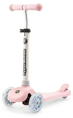 Produktbild von Tringo Kinderroller - 3-rädriger Scooter - Balance-Scooter - LED-Rollen - höhenverstellbarer Lenker - für Mädchen 3–8 Jahre - rosa