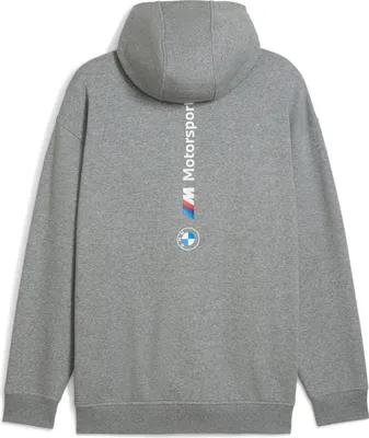 Produktbild von Puma BMW M Motorsport Essentials+ Fleecejacke mit Kapuze Herren, Größe:XXL, Farbe:Grau