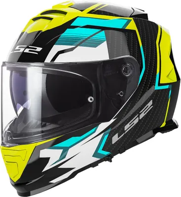 Produktbild von LS2 FF800 Storm II Tracker Helm, schwarz/neon-gelb, XS (53/54)