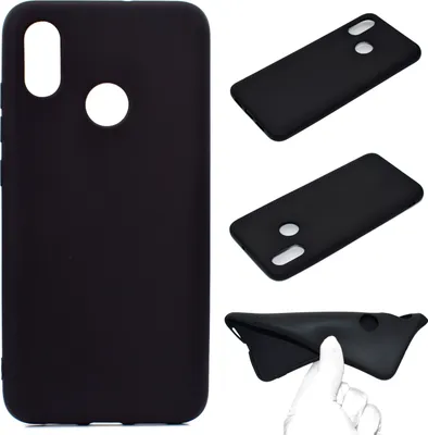 Produktbild von für XIAOMI Redmi S2 Lovely Candy Color Matte TPU Anti-Scratch rutschfeste Schutzhülle Zurück Fall schwarz