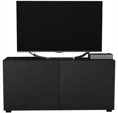 Zdjęcie produktu dla szafka RTV pod telewizor czarna czarny mat 100cm - 100 200 300 400 cm