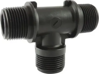 Image de Té Polypropylène Mâle 26x34 Raccord En T Pour Irrigation - Rain Irrigation