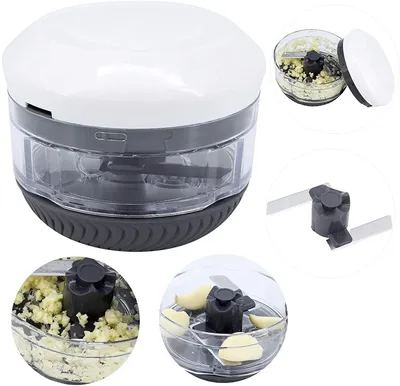Produktbild von Manueller Zerkleinerer - Multifunktionaler Küchenhelfer zum Hacken von Gemüse, Obst, Kräutern, Zwiebeln, Knoblauch und Fleisch