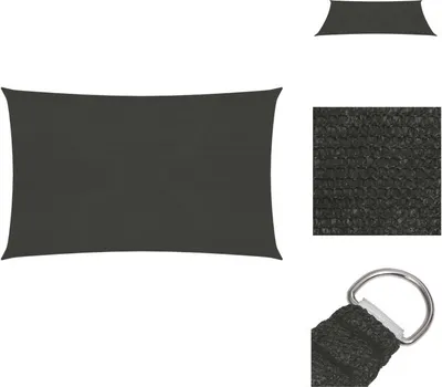 Produktbild von vidaXL Sonnensegel 160 g/m² Anthrazit 2,5x4 m HDPE -  Sonnenschirme & Sonnenschutze