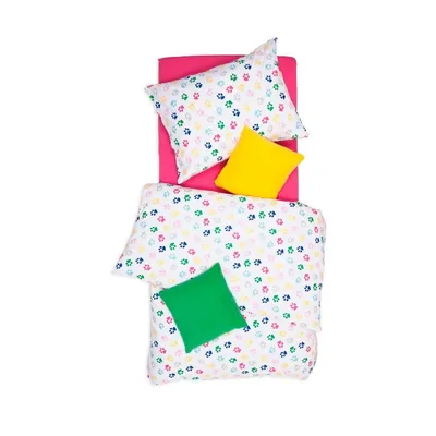Obrázek produktu pro SCANquilt povlečení KLASIK tlapky bílopestrá 100% bavlna 90 x 135/45 x 65 cm