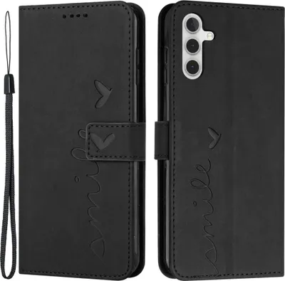 Produktbild von Samsung Galaxy A13 5G / A04s Hülle - Coverup Smile Klapphülle - Schwarz