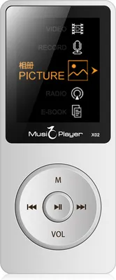 Zdjęcie produktu dla Przenośny Ultrafin HiFi MP3 Lecteur MP4 Radio FM Enregistrement E-book Dossier Walkman Lautsprecher blanc