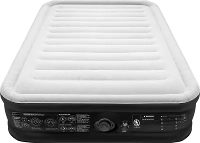 Produktbild von YUENFONG Luftbett Selbstaufblasend für 2 Person, Aufblasbare Matratze Gästebett mit Integrierter Elektrischer Pumpe, Luftmatratze für Camping oder Heimgebrauch Mit Tasche, 300KG MAX, 195 x 152 x 46cm