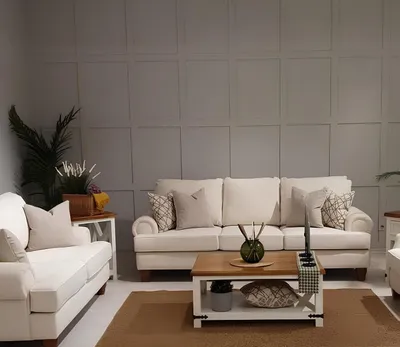 Immagine prodotto di divano a 3 posti beige 250x104x101cm dal design elegante.