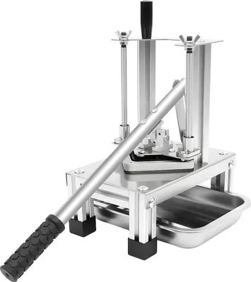 Immagine prodotto di Affettatrice per patatine fritte e patate - Affettatrice manuale per verdure - Acciaio inossidabile - 3 misure di lame - Per la ristorazione e l'uso domestico - Argento