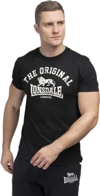 Image de T-shirt hommes coupe régulière ORIGINAL Noir L Lonsdale