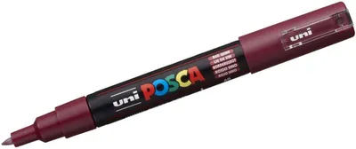 Image de Feutres de coloriage Uni Posca PC-1MC 0,7 bordeaux boîte de 6 pièces